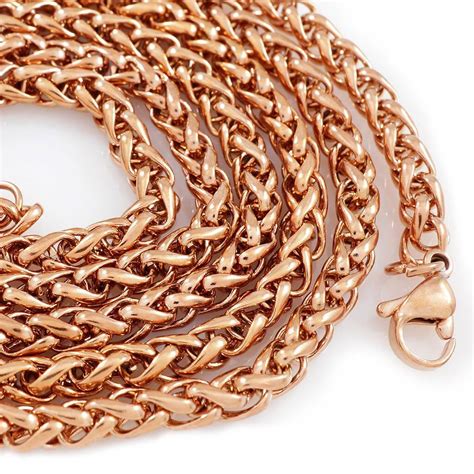 rose gold chain 18k